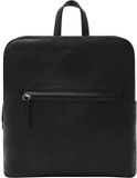 L.CREDI Leren Rugzak Monika Backpack Black Zwart