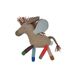 OYOY Peluche Coton Âne Multicolore