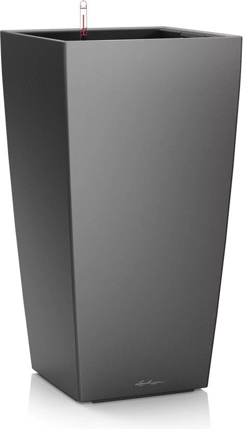LECHUZA CUBICO PREMIUM 22 - Plantenbak - antraciet metallic