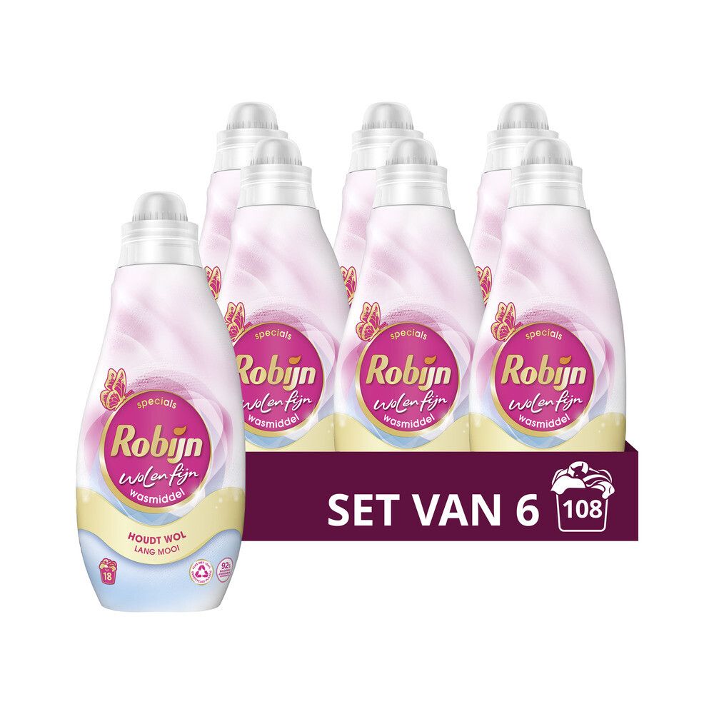 Robijn Specials Wol & Fijn Vloeibaar Wasmiddel - 108 wasbeurten - Voordeelverpakking