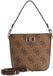 GUESS Karnilla Logo Bucket schoudertas Latte Logo / Brown