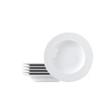 Tramontina - Ronde soepborden met porselein versierd 23 cm Ingrid. 6 stuks