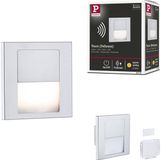 Paulmann LED-wandinbouwlamp Tsaro hoekig 80x80 mm 1W 80lm 230V 2700K Chroom mat