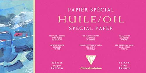 Clairefontaine - Oliepapier Pad (15 vellen) - 20 x 40cm - 240gsm - Ref 96491C
