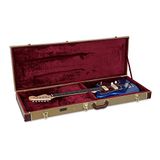 Crossrock Houten Geval voor Jazzmaster/Jaguar Stijl Elektrische Gitaren, Vinyl Tweed (CRW620JMTW)