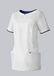 BP 1700-485-2110 jas voor dames, moderne pasvorm, 50% katoen/50% polyester, wit/nachtblauw, maat Mn