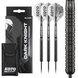 KOTO Dark Knight Black, 80% Tungsten, 24G, Zwart, Steeltip Dartpijlen