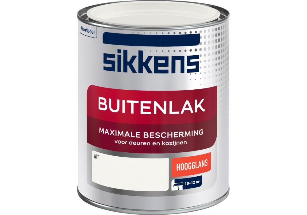 Sikkens buitenlak hoogglans Wit 750 ML