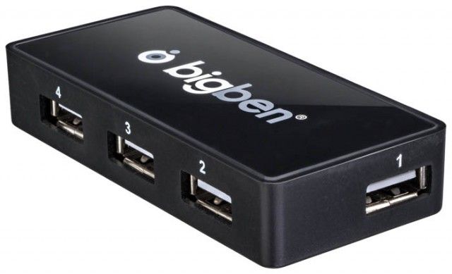 BigBen PS4 Multi-Hub - Black - 4x USB 2.0 Ports