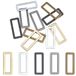 Set de 10 boucles coulissantes métalliques réglables
