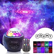 Foumt Starry - Sterren projector – Galaxy projector – Projector - Sterrenhemel – Star projector – Muziek box bluetooth & usb-functie - Zwart