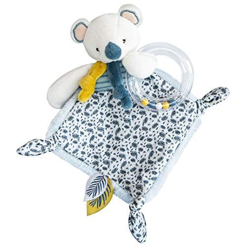 Doudou et Compagnie DC3666 Koala Knuffel met Rammelaar - 22 cm - Blauw