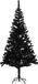 vidaXL Kunstkerstboom met standaard 240 cm PVC zwart