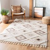 Safavieh Vloerkleed Quinn Rechthoekig 91 x 152 cm Ivoorkleurig