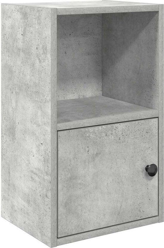 vidaXL Boekenkast 31x24x52 cm bewerkt hout betongrijs