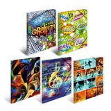 HERMA Collector's Folders A4 Designset, 10 stuks, kunststof hoekmap voor kinderen met kunstmotief, elastische band, binnenkleppen en binnenprint, voor jongens en meisjes