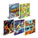HERMA Collector's Folders A4 Designset, 10 stuks, kunststof hoekmap voor kinderen met kunstmotief, elastische band, binnenkleppen en binnenprint, voor jongens en meisjes