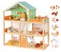 Merkloos Poppenhuis van hout - Model Bcok066