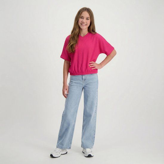 Cars Jeans T-shirt Sandy jr. - Meisjes - Maat 116 - Licht Roze