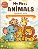 My First Animals Coloring Book for Toddlers Ages 2-4