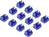 Renkforce RF-4695228 RJ45 LAN-poortslot Set van 12 stuks Blauw