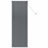vidaXL - Venetiaanse jaloezie - Donkergrijs - 175 x 55 cm - 25 mm Aluminium