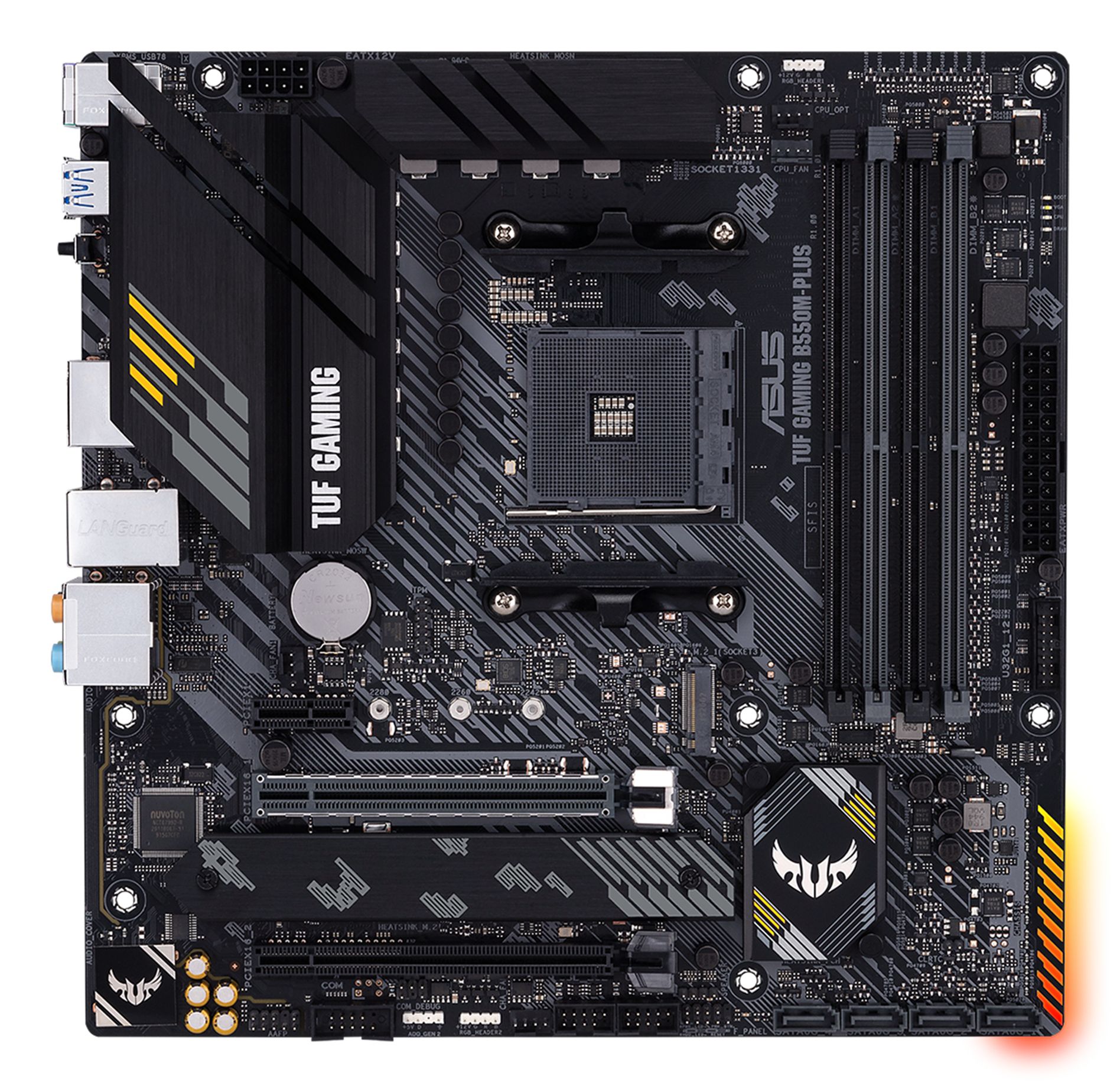 ASUS TUF GAMING B550M-PLUS - Micro ATX Motherboard - AMD B550 - Socket AM4