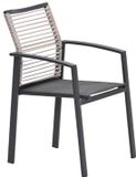 Garden Impressions Cosmo dining fauteuil - rope natural - gevuld textileen