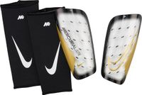 Nike Mercurial Lite Shinguard - Scheenbeschermers - Wit/Zwart/Goud - Maat L