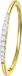 Lucardi Dames Ring met 11 diamanten 0,06ct - Ring - Cadeau - 14 Karaat Goud - Geelgoud