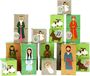 oCreon Kerststal Adventskalender om te vullen - Dozen set - 24 kleurrijke dozen van karton