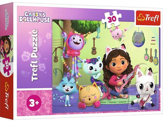 Trefl - Gabby's Dollhouse, Gabi En Haar Schattige Huis - Puzzel 30 Stukjes