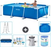 Intex Rechthoekig Frame Zwembad - 260 x 160 x 65 cm - Blauw