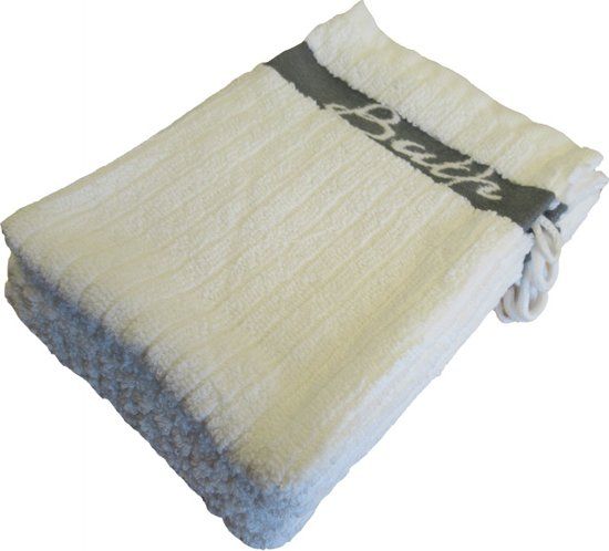 Acanthus Shower Bath - Washandje - 16x22 cm - Grijs/Wit - 6 stuks