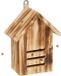 Merkloos Relaxdays Houten insectenhotel Lieveheersbeestjes Natuurlijke Tuindecoratie 22x17x10 cm Ophangen