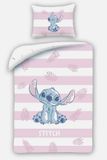 Halantex Lilo & Stitch Dekbedovertrek Eenpersoons 140x200 cm met Kussensloop 50x70 cm Katoen Roze