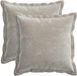 vidaXL Taie d'oreiller 2 pièces Gris clair 40 x 40 cm Tissu chenille
