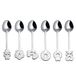 Guzzini Love Set met 6 lepels, roestvrij staal 18/10, zilver, 18