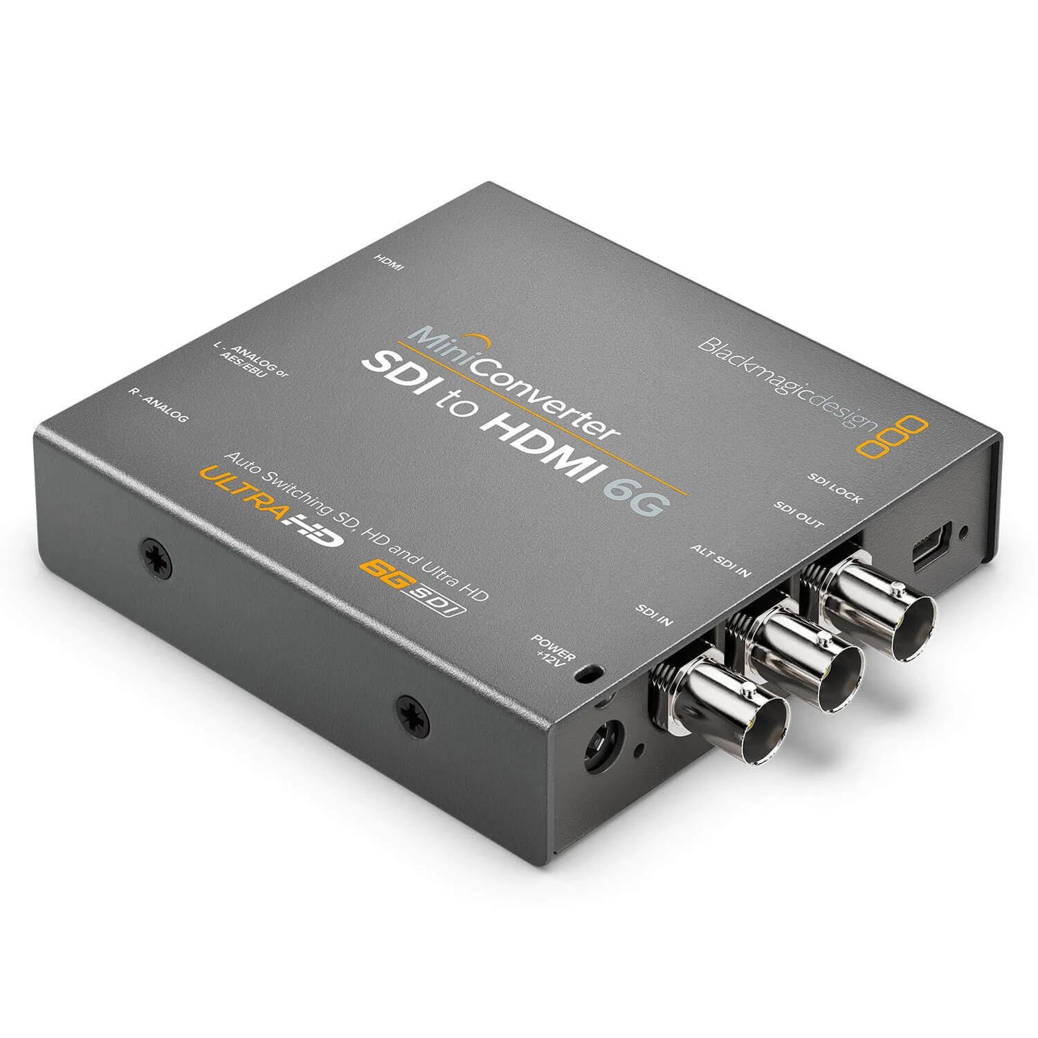 Blackmagic Design Mini Converter - SDI to HDMI 6G - Video Signal Converter - 4096 x 2160 Pixels - Grey