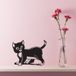 Sticker mural Chat - 177x239 Cm - Noir