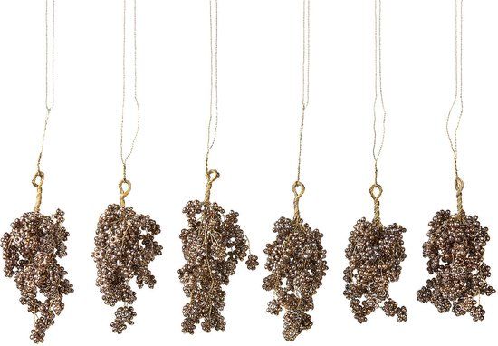 LOBERON Fadira Hangers set van 6 goudkleurig
