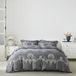 YuHeGuoJi Grijs Dekbedovertrek King Size 100% Egyptisch Katoen Boho Damast Dekbedovertrek Set 3 Stuks 1 Paisley Medaillon Patroon Dekbedovertrek met Rits Stropdassen 2 Kussenslopen Grijs Beddengoed