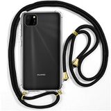 Cool Beschermhoes voor Huawei Y5p, Zwart Koord