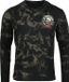 Rock Rebel by EMP Zwarte blouse met lange mouwen met print op de voor- en achterkant en patch op de bovenarm - Heren - L
