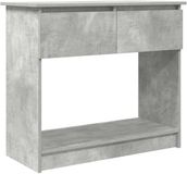 vidaXL Wandtafel met lades, betongrijs, 85,5 x 38,5 x 74,5 cm
