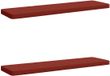 vidaXL - 2-delige Bankkussens VUGHT - 2 st - 100% Polyester - Rood