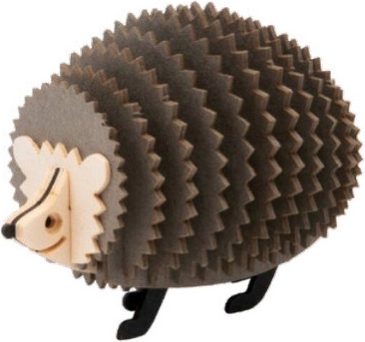 Fridolin 3D Puzzel en Bouwpakket Egel van Karton - Bruin