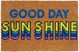 Merkloos Relaxdays Deurmat kokos - good day - 60x40 cm - antislip