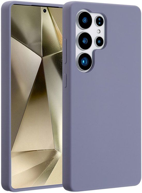 Accezz Liquid Silicone Backcover met MagSafe voor de Samsung Galaxy S25 Ultra - Lavender Gray