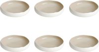 Medard de Noblat Oslo Linen Soepbord 20 cm 6-delig Aardewerk Wit/Linen Rond